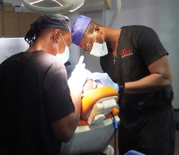 Providing hair restoration services