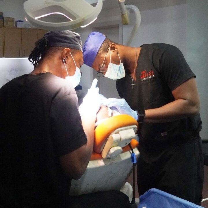 Providing hair restoration services